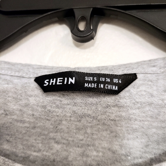 5/$30 Shein Simple Light Grey Heather Body Con Mini Day Dress - Picture 5 of 5